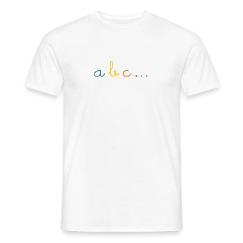 MISTRESS. THANK YOU. THANK YOU MISTRESS. MISTRESS - Men's T-Shirt - white - Front - AI Model Male 178 dark (178cm)