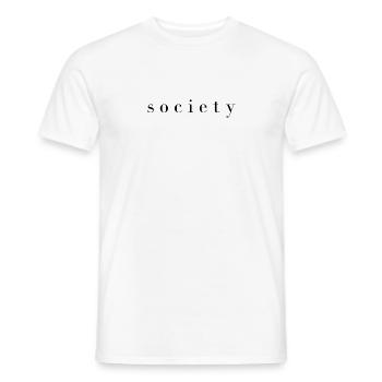 Society / Société - T-shirt homme - blanc - Devant - AI Model Male 178 dark (178cm)