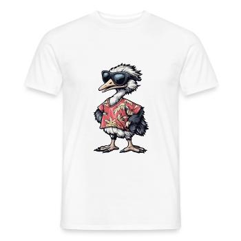 Strauss Comic Holiday - Men's T-Shirt - white - Front - AI Model Male 178 dark (178cm)