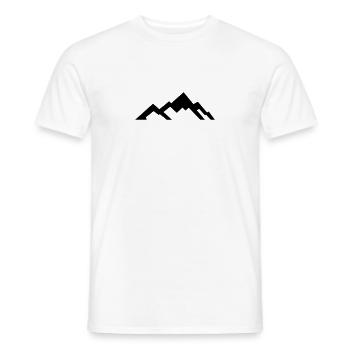 Berge - Mountains - Männer T-Shirt - Weiß - Vorne - AI Model Male 178 dark (178cm)