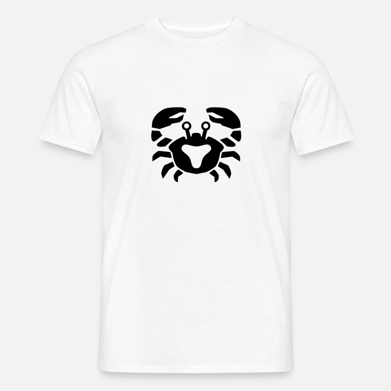 Sternzeichen Krebs - Männer T-Shirt - Weiß