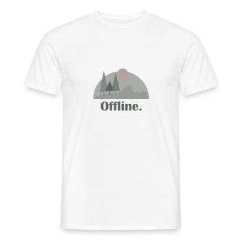 Mountains, Climbers, Nature, Adventure - Men's T-Shirt - white - Front - AI Model Male 178 dark (178cm)