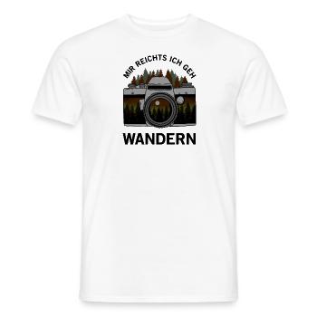 Wandern - Natur - MIR REICHTS ICH GEH WANDERN - Männer T-Shirt - Weiß - Vorne - AI Model Male 178 dark (178cm)