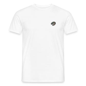 Farbpalette bestickt - Männer T-Shirt - Weiß - Vorne - AI Model Male 178 dark (178cm)