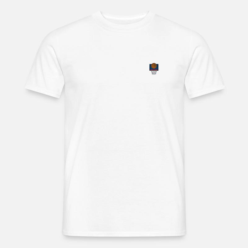 Basketboll båge - T-shirt herr - vit