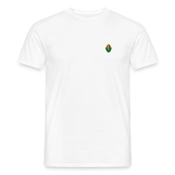 Corn embroidered - Men's T-Shirt - white - Front - AI Model Male 178 dark (178cm)