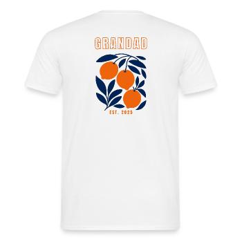 Großvater Großvater 2025 - Männer T-Shirt - Weiß - Hinten - AI Model Male 178 dark (178cm)