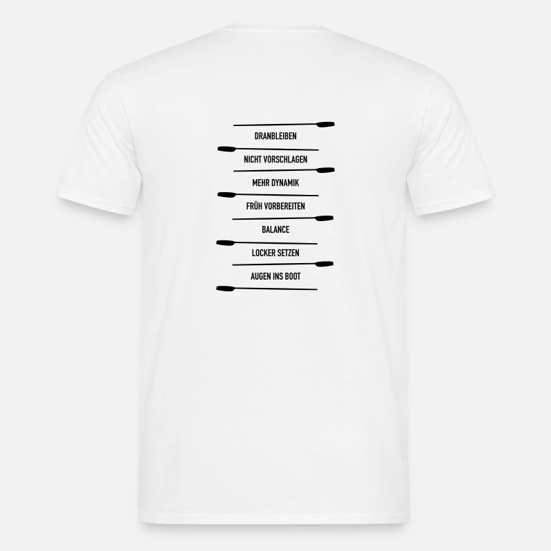 Rudercoach - Männer T-Shirt - Weiß