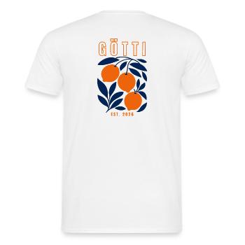 Gotti 2026 - Men's T-Shirt - white - Back - AI Model Male 178 dark (178cm)