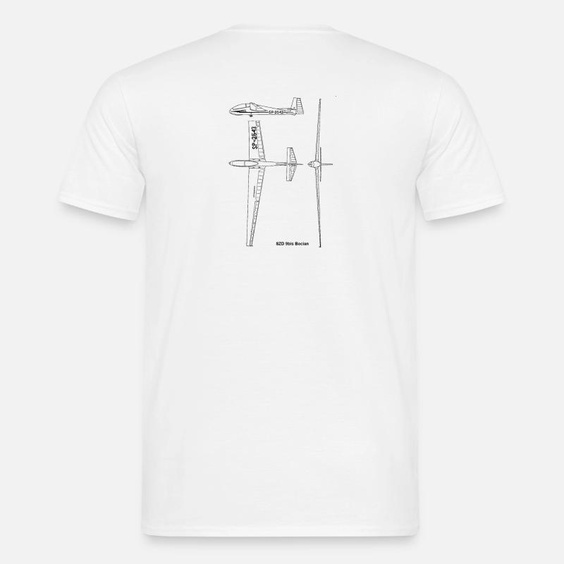 szd bocian - T-shirt męski - biały