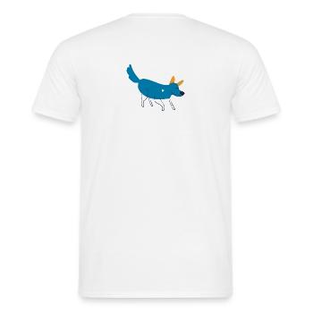 dogy - Männer T-Shirt - Weiß - Hinten - AI Model Male 178 dark (178cm)