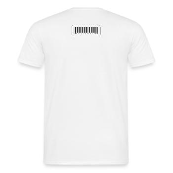 Human Product - Men's T-Shirt - white - Back - AI Model Male 178 dark (178cm)