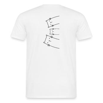 Idée Cadeau Chat Famille Chats - T-shirt homme - blanc - Dos - AI Model Male 178 dark (178cm)