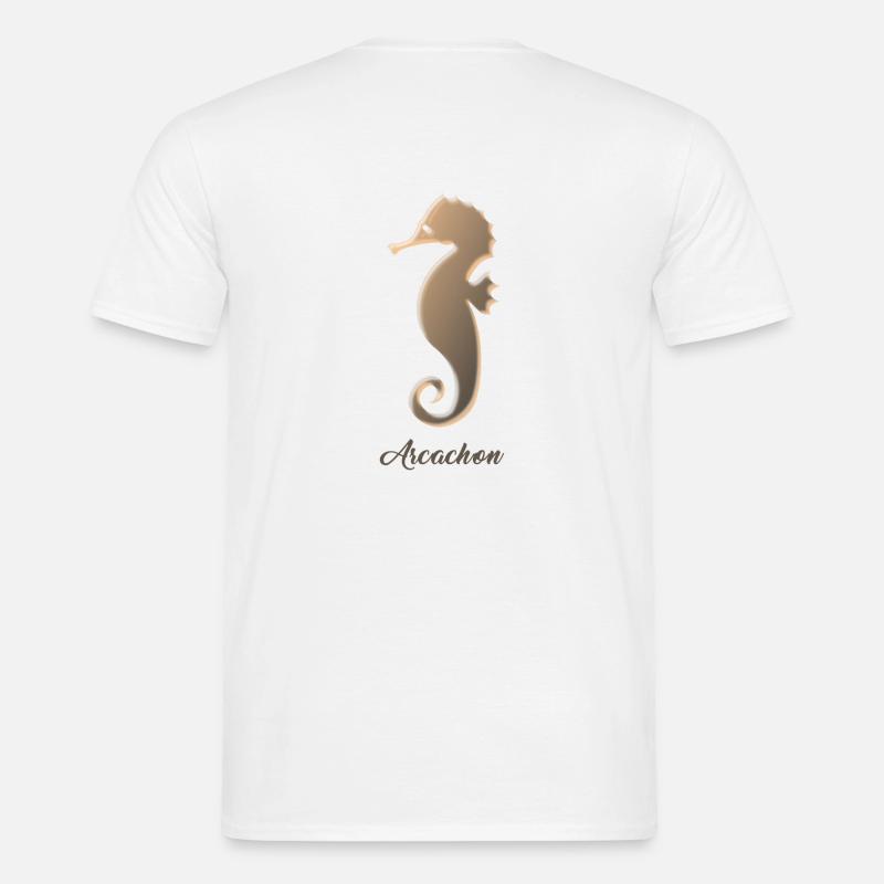 Seepferdchen - Männer T-Shirt - Weiß