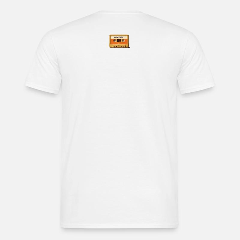 Mixtape Cassette rétro - T-shirt homme - blanc