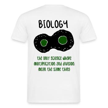 Cadeau de science de professeur de biologie - T-shirt homme - blanc - Dos - AI Model Male 178 dark (178cm)