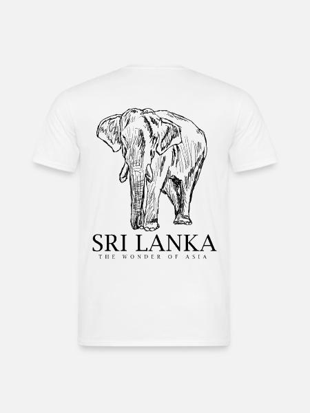 Sri Lanka Elefant – Wunder Asiens Souvenir & Gif - Männer T-Shirt - Weiß