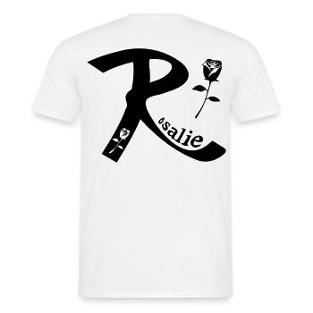 Rosalie - Männer T-Shirt - Weiß - Hinten - AI Model Male 178 dark (178cm)
