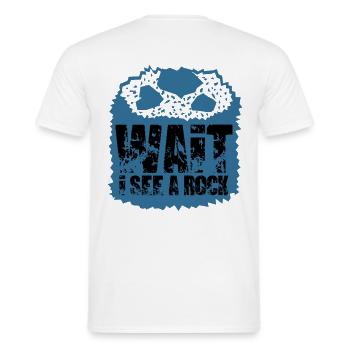 Cadeau géologue géologie - T-shirt homme - blanc - Dos - AI Model Male 178 dark (178cm)