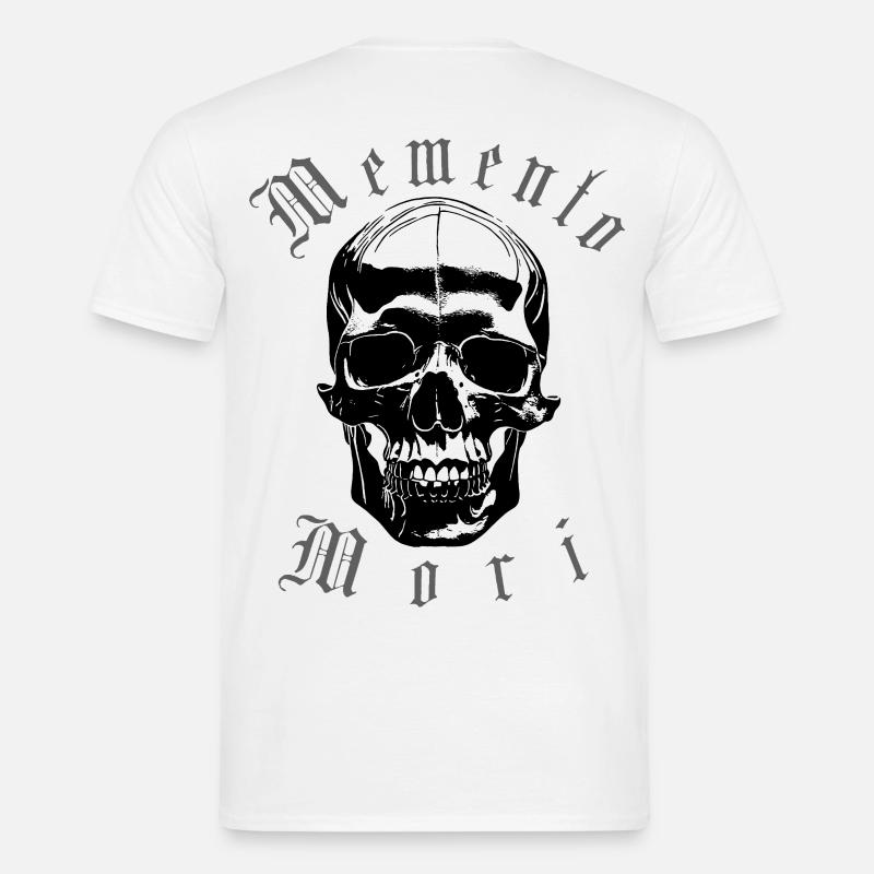 Memento Mori Skull - Männer T-Shirt - Weiß
