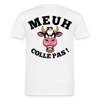 conduire, conducteur, permis de conduire - T-shirt homme - blanc - Dos - AI Model Male 178 dark (178cm)