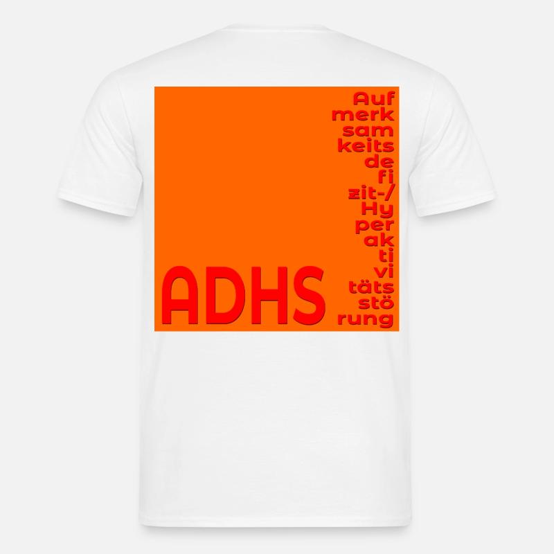 ADHD'S FOCUS CONCENTRATION - Men’s T-shirt - white