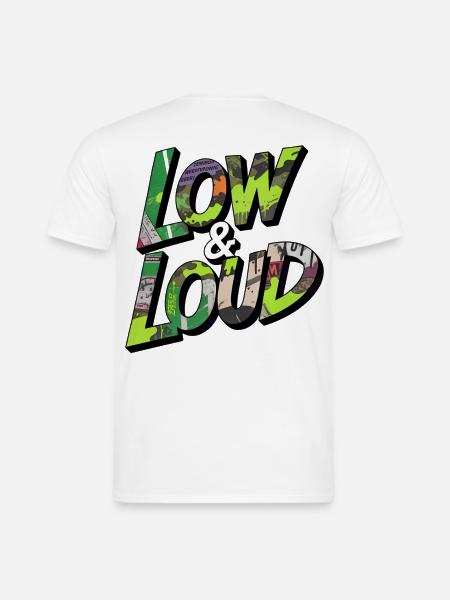Low & Loud Street Car Tuning Style - Männer T-Shirt - Weiß