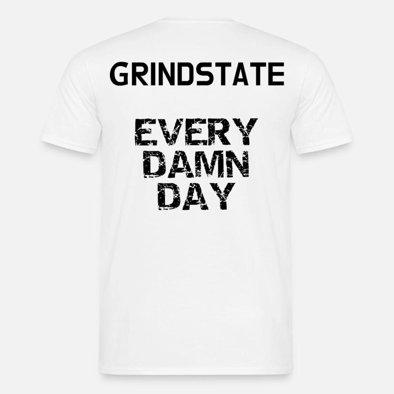 GRINDSTATE - Männer T-Shirt - Weiß