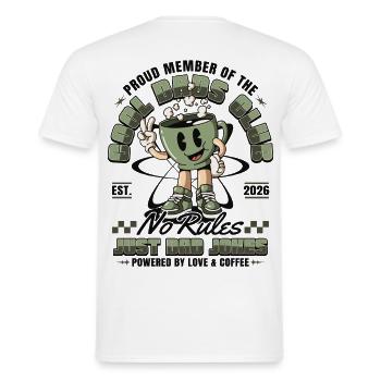 Club des papas cool - Cadeau pour futurs papas 2026 - T-shirt homme - blanc - Dos - AI Model Male 178 dark (178cm)