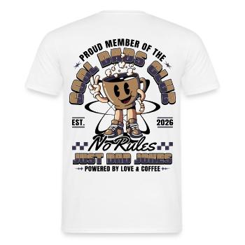 Cool Dads Club - Dad 2026 Gift Father Father's Day - Men's T-Shirt - white - Back - AI Model Male 178 dark (178cm)