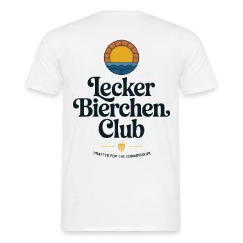 Lecker Bierchen Club Bier Spruch JGA Malle Bier - T-shirt homme - blanc - Dos - AI Model Male 178 dark (178cm)