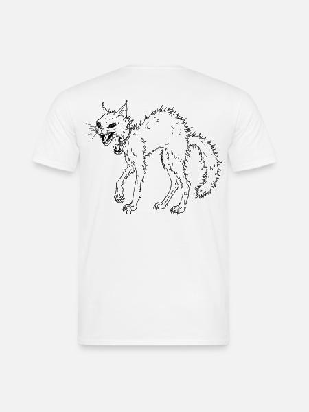 Yoru Neko – Schwarz - Männer T-Shirt - Weiß