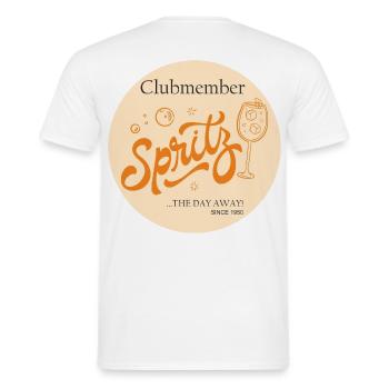 Spritz Clubmitglied Vintage - Männer T-Shirt - Weiß - Hinten - AI Model Male 178 dark (178cm)