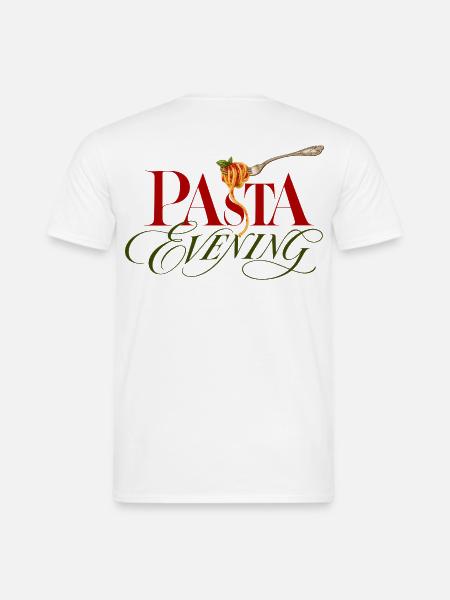 Pasta Evening Pasta Abend - Männer T-Shirt - Weiß