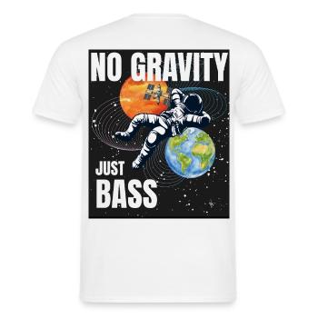 Keine Schwerkraft, nur Bass - Männer T-Shirt - Weiß - Hinten - AI Model Male 178 dark (178cm)