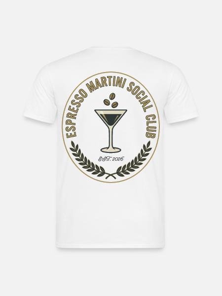 Espresso Martini Social Club - Männer T-Shirt - Weiß