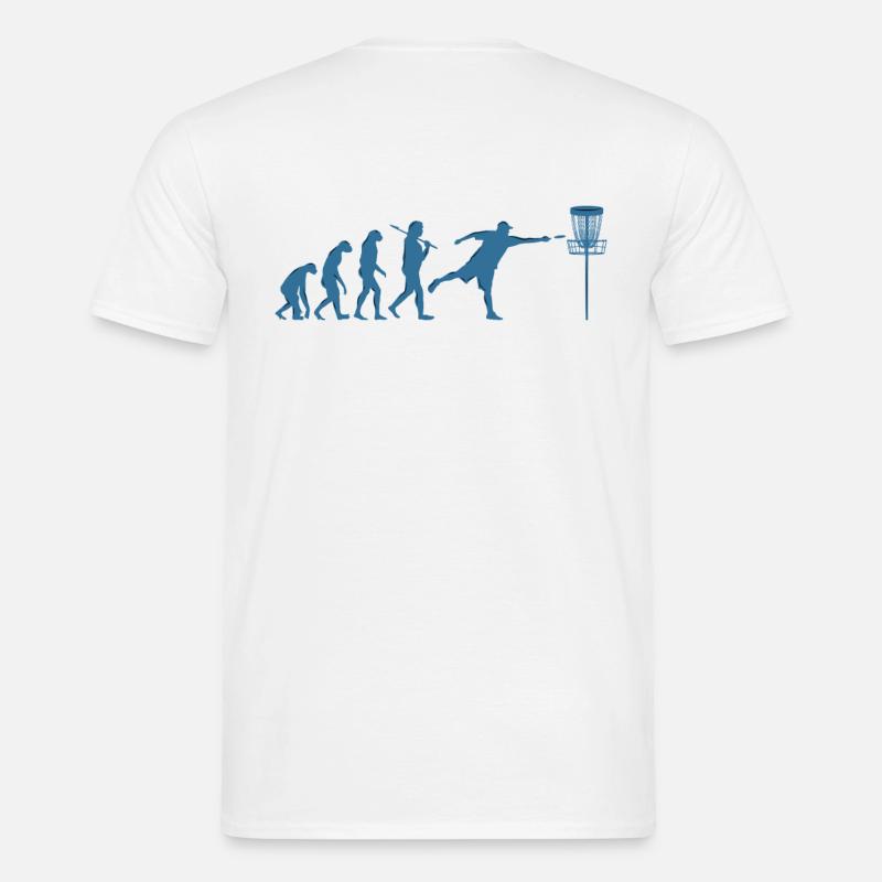 Disc Golf Evolution - T-shirt Homme - blanc