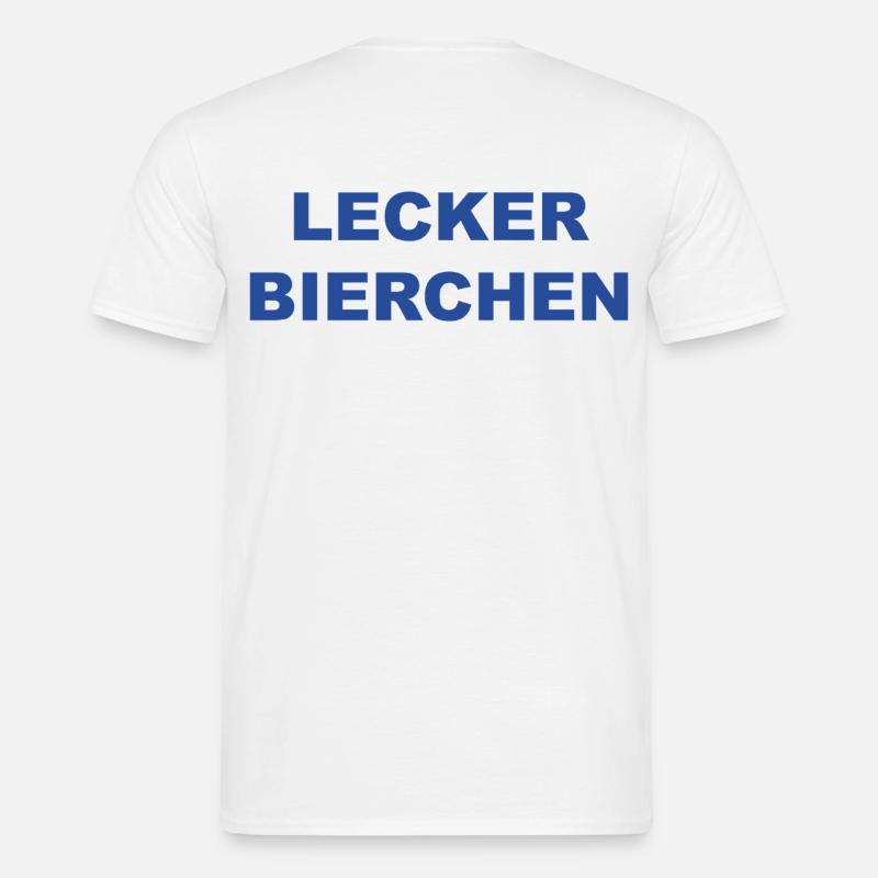 Lecker Bierchen T-Shirt - Männer T-Shirt - Weiß