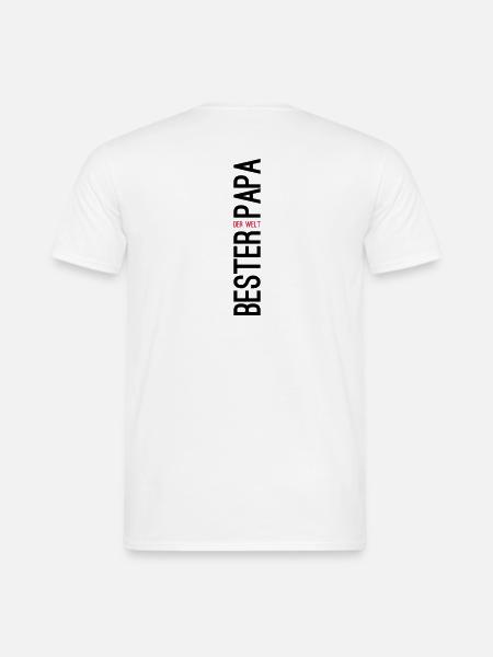 Bester Papa der Welt Geschenk - Männer T-Shirt - Weiß