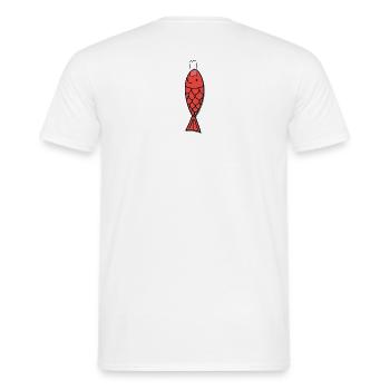 April Fools' Day - Men's T-Shirt - white - Back - AI Model Male 178 dark (178cm)