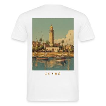 Luxor - T-shirt homme - blanc - Dos - AI Model Male 178 dark (178cm)