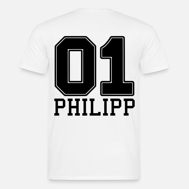 Philipp Name Vorname - Männer T-Shirt - Weiß