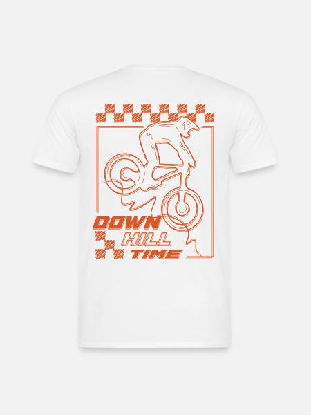 Downhill Time - Männer T-Shirt - Weiß