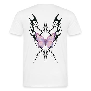 GEBOREN, UM ZERSTÖRT ZU WERDEN - Männer T-Shirt - Weiß - Hinten - AI Model Male 178 dark (178cm)