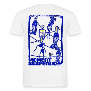 Moments Suspendus Marseille - T-shirt homme - blanc - Dos - AI Model Male 178 dark (178cm)