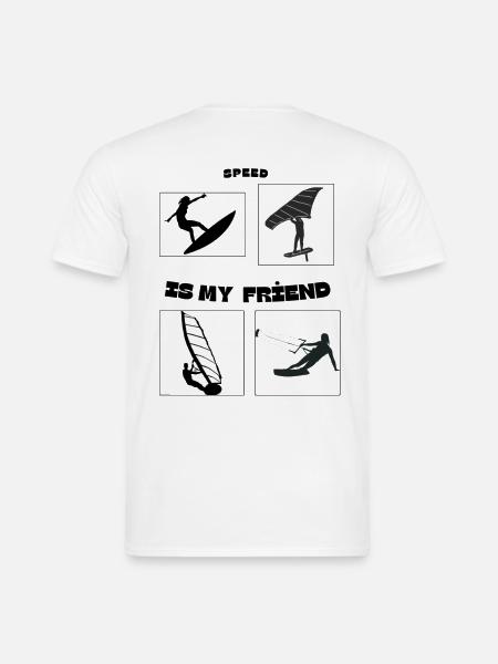 Speed is my friend - Men's T-Shirt - white