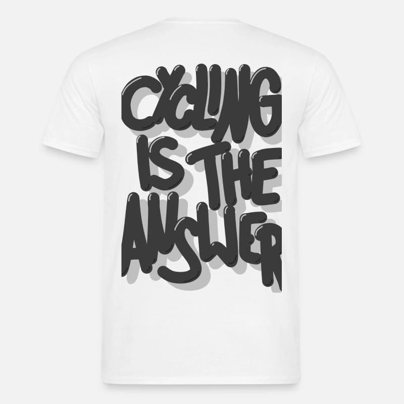 Le vélo est la solution - T-shirt homme - blanc