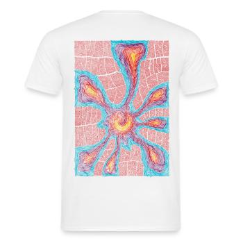 Steinerweichende Liebe und Freundlichkeit 2 - Männer T-Shirt - Weiß - Hinten - AI Model Male 178 dark (178cm)