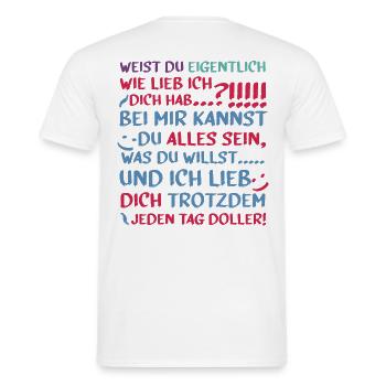 Sais-tu? - T-shirt homme - blanc - Dos - AI Model Male 178 dark (178cm)