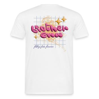 Bubble Statement T-Shirt - Brother eww - Männer T-Shirt - Weiß - Hinten - AI Model Male 178 dark (178cm)